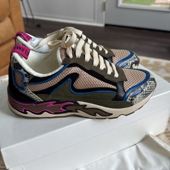$295 New in Box Sandro Flame panelled sneakers Sz 36 - Picture 8 of 10